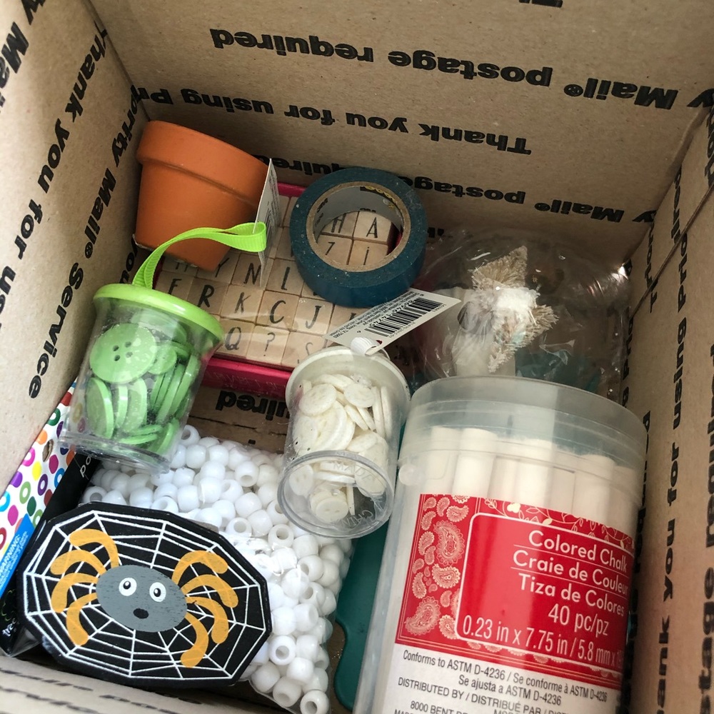 Mystery box craft supplies 10 items
